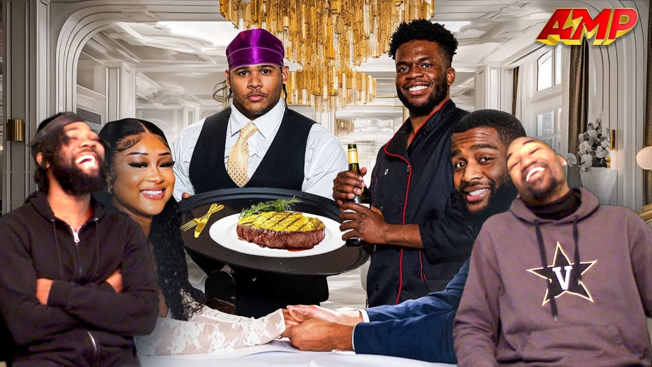 AMP OPENS A 5-STAR RESTAURANT! FANUM IS THE BEST WAITER IN ATLANTA!! REACTION