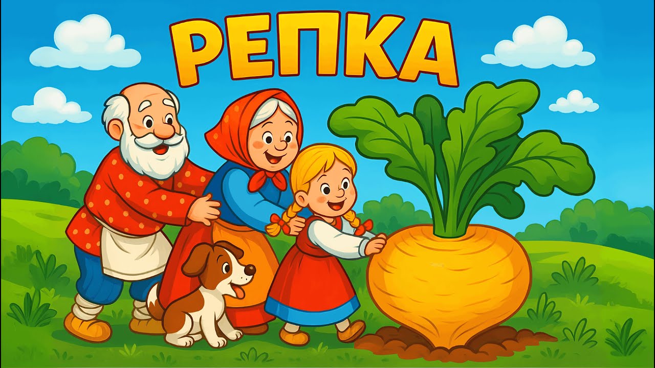 Репка. Русская народная сказка-мультфильм 🌱👴🏻👵🏻