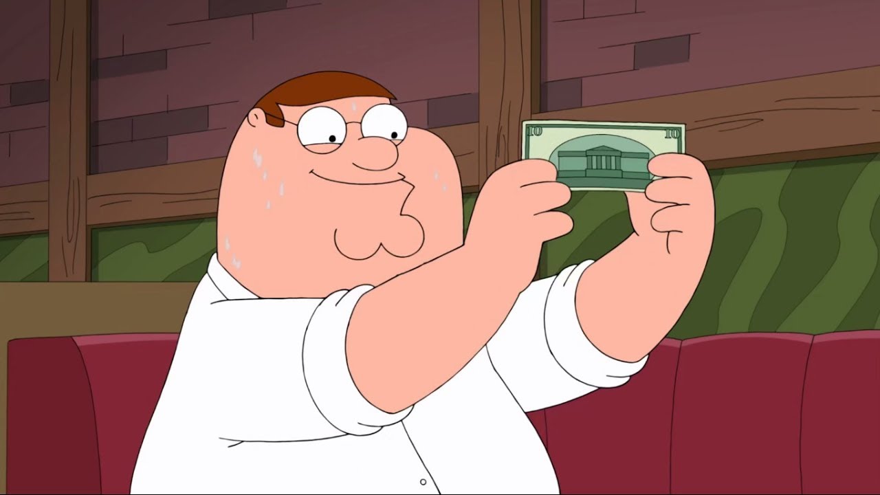 Family Guy - Peter Does $10 challenge