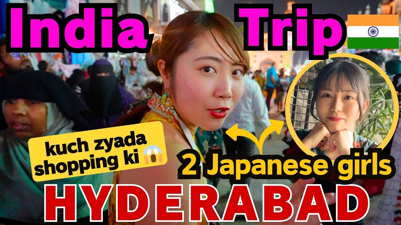 Japanese girl's Hyderabad Trip🇮🇳 Mast Hyderabadi khana aur local shopping☺️