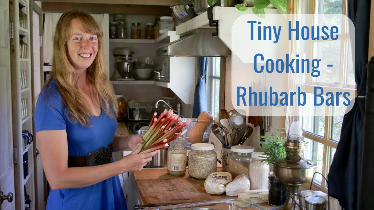 Tiny House Cooking - Rhubarb Bars