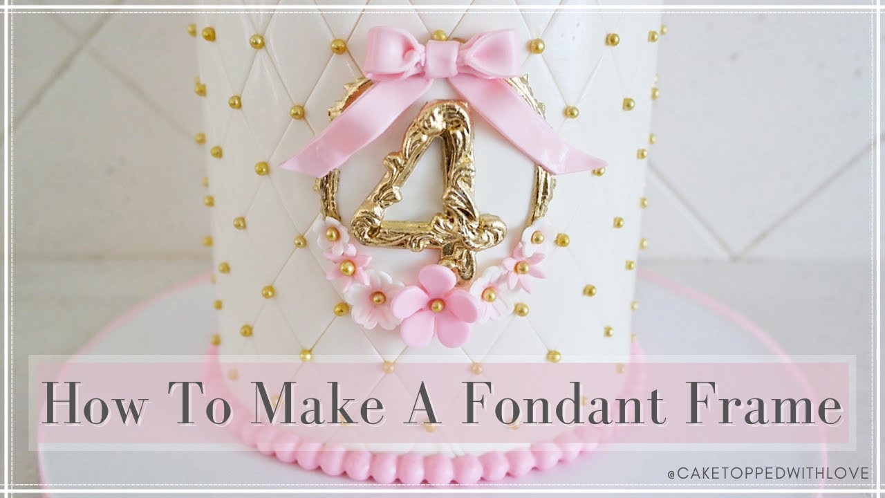 How To Make A Fondant Frame | Fondant Frame Tutorial | Fancy Fondant Frame | Frame Cake Decoration