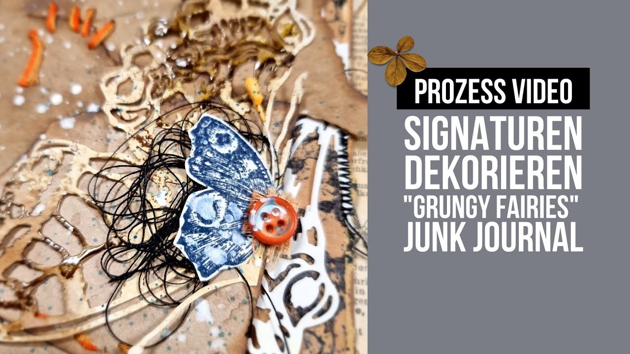 Junk Journal Signaturen dekorieren 