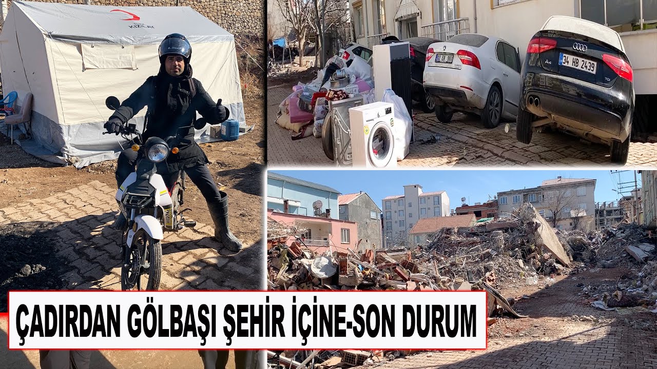 Adıyaman Gölbaşı Depremi – Çadır İçinden Gölbaşı Şehir İçine Son Durum #gölbaşı #adıyaman #deprem