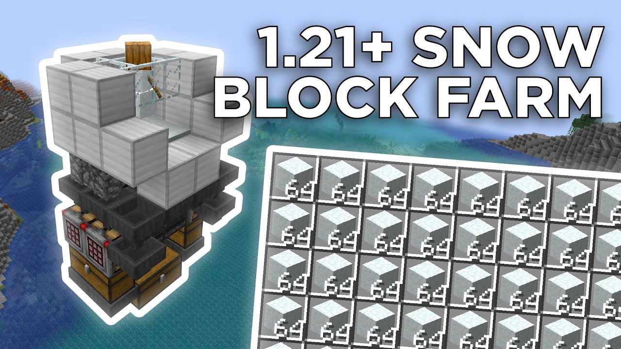 Autocrafting Snow Block Farm | 1.21+ | 18000 PER HOUR