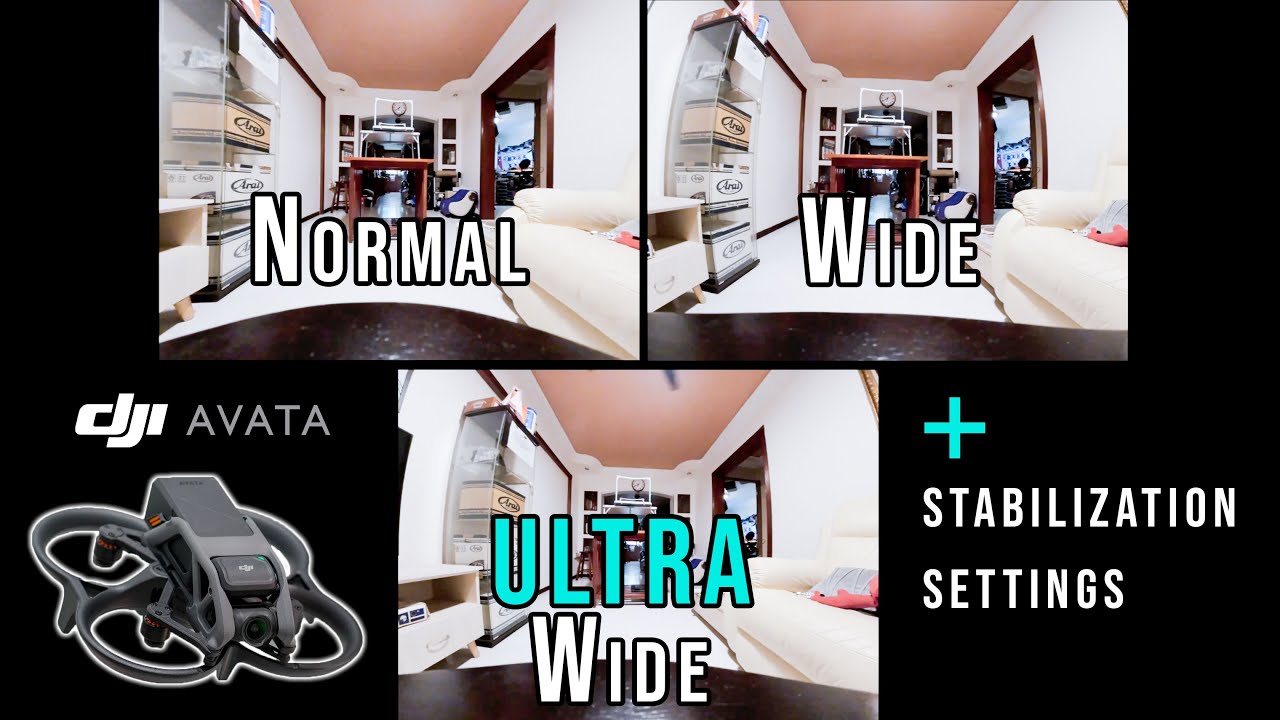 DJI Avata Indoor SMALL APARTMENT FOOTAGE | First Look at FOV and Stabilisation Settings