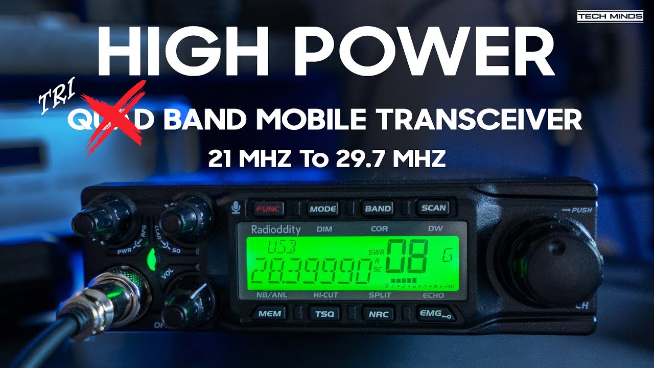 Radioddity QT80 - High Power Quad Band HF Mobile Transceiver