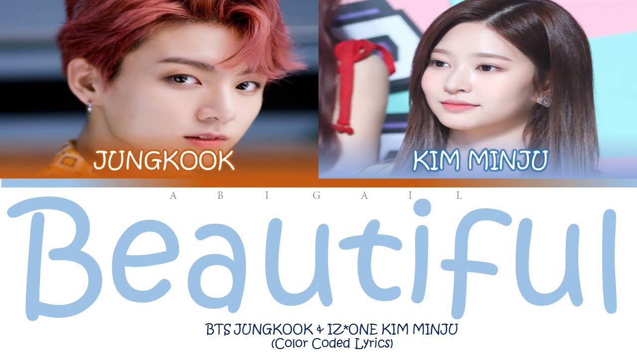 How would JUNGKOOK and KIM MINJU sing "BEAUTIFUL"by CRUSH [COLOR CODED LYRICS HAN/ROM/ENG]