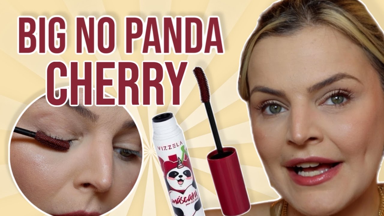 TESTANDO MÁSCARA DE CÍLIOS BIG NO PANDA CHERRY DA VIZZELA