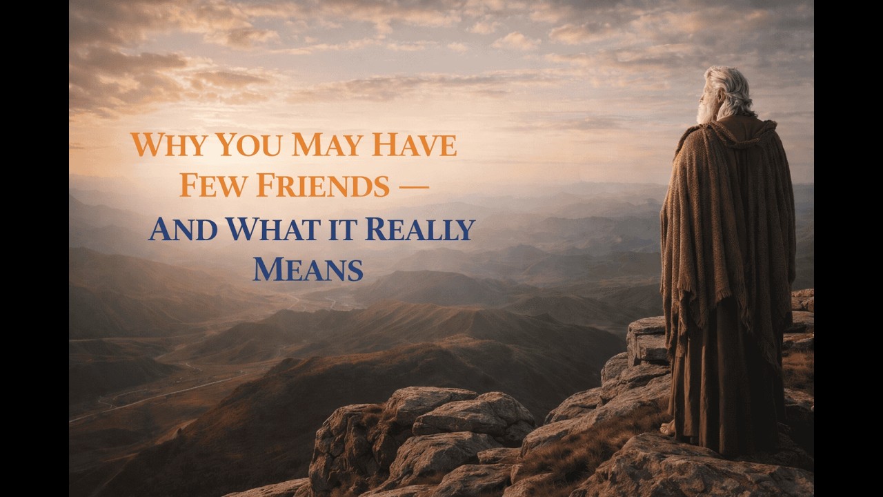 🧠 Why You May Have Few Friends — And What It Really Means | Stoicism