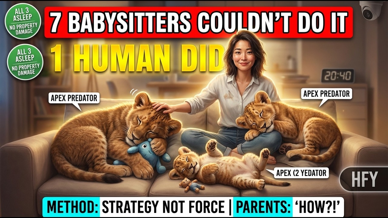 Apex Predator Cubs Roared At Human Babysitter - She Roared Back And Parents Hid  | HFY
