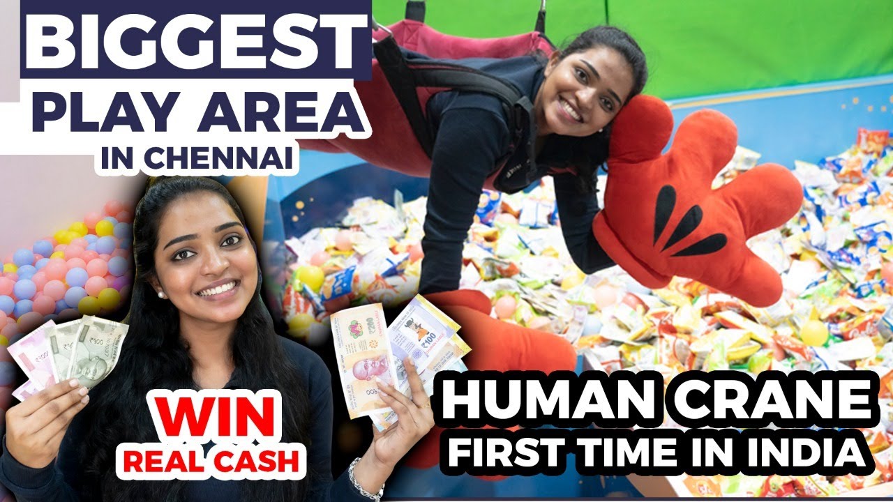Human Crane First Time In Chennai || Win Real Cash || Takeshi's Kastle.