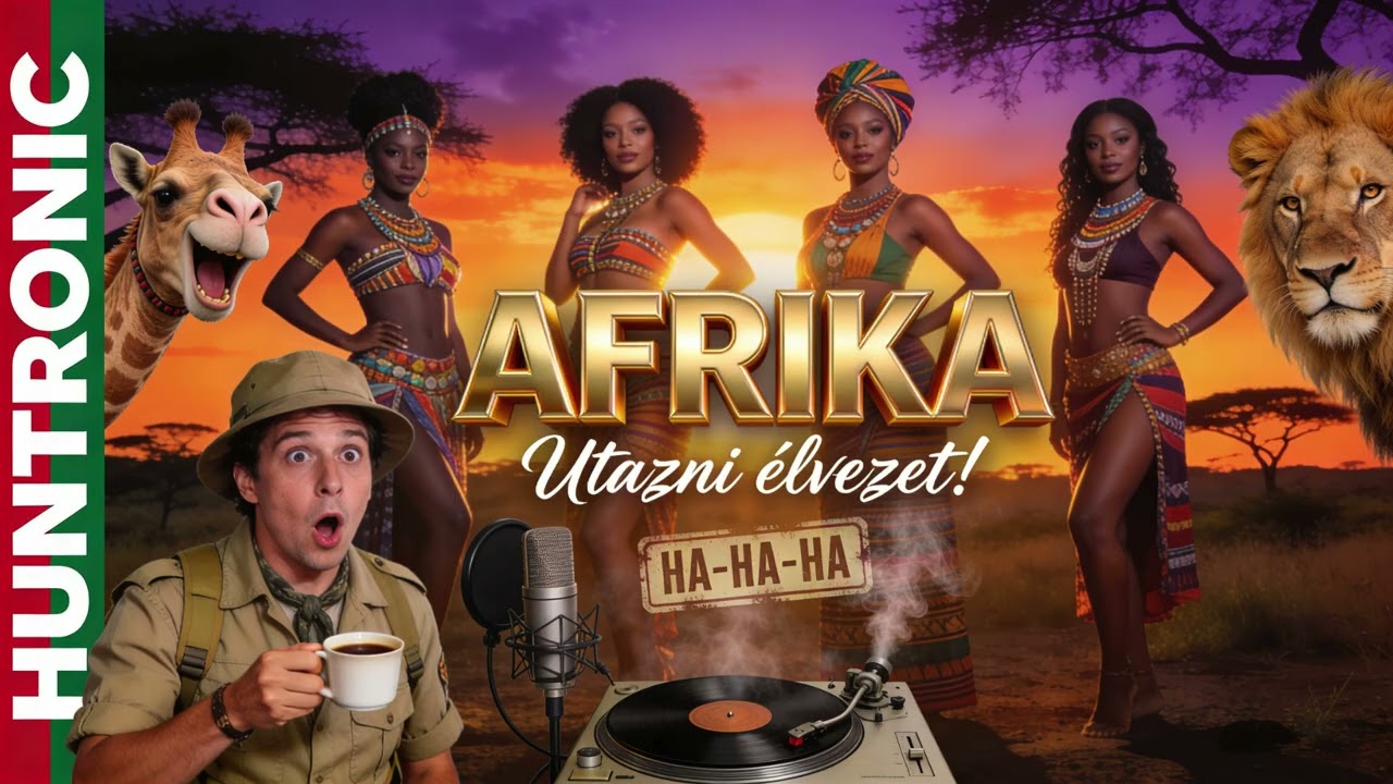 🦁🐪Ó Afrika 💋– Modern Folk Swing |MULATÓS PARTY ZENE | HUNTRONIC🇭🇺 #modernfolk  🎵