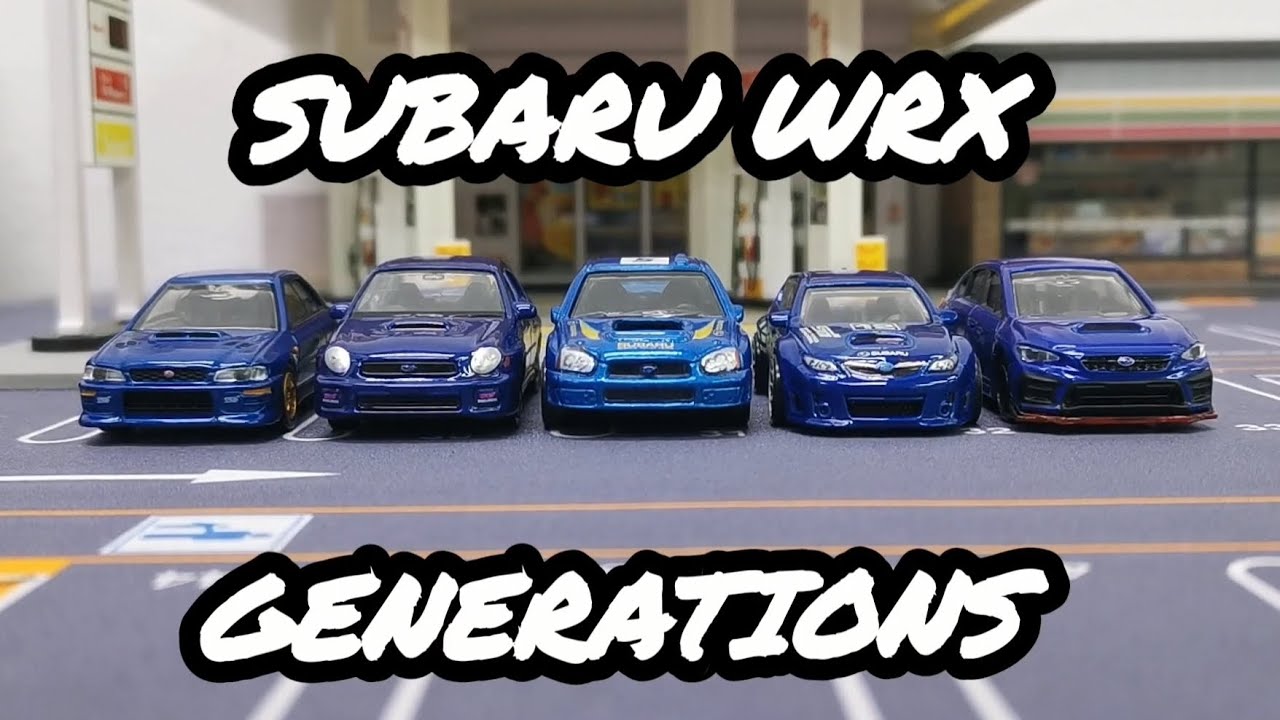 Поколения Subaru WRX! #hotwheels #гонки #литыемодели #игрушки #jdm #автомобили #машины #гонки #ди...