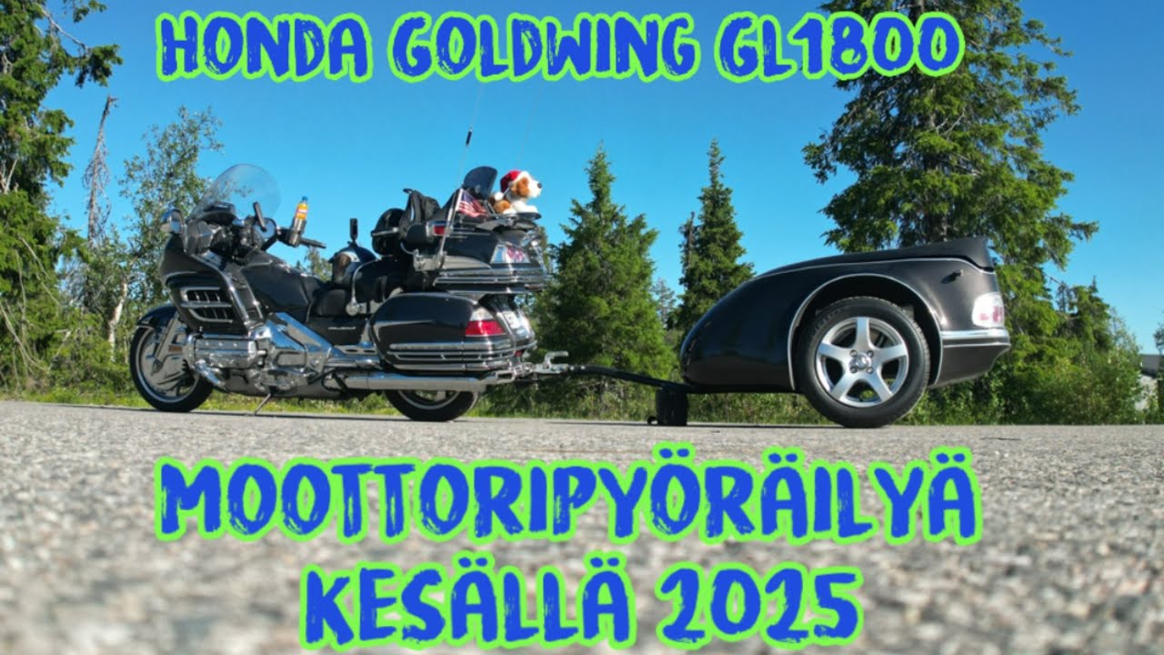 Moottoripyöräilyä kesällä 2025. Honda Goldwing Gl 1800.