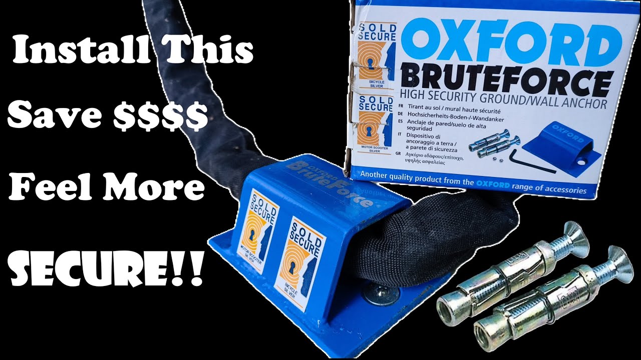 Your Insurance Company Will Love You, How To Install An OXFORD BRUTE FORCE Anchor