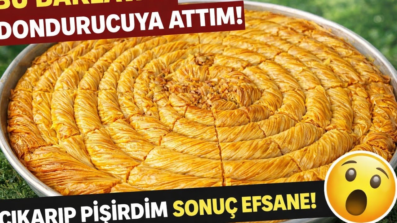 Yufkaları Tek Tek Açmadan Baklava Yapmanın Pratik Yöntemi – Pişirmeden Dondurucuya Koyuyorum!” ✅