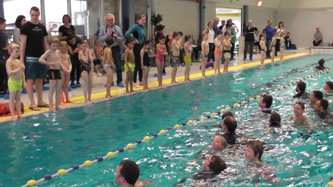 Watertrappelen bij het B-diploma van Maril&egrave;ne