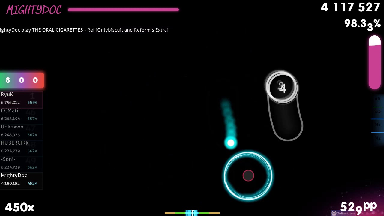 MightyDoc | THE ORAL CIGARETTES - ReI [Onlybiscuit and Reform's] 1st +HDDT FC 98.54% {#1 628pp FC}