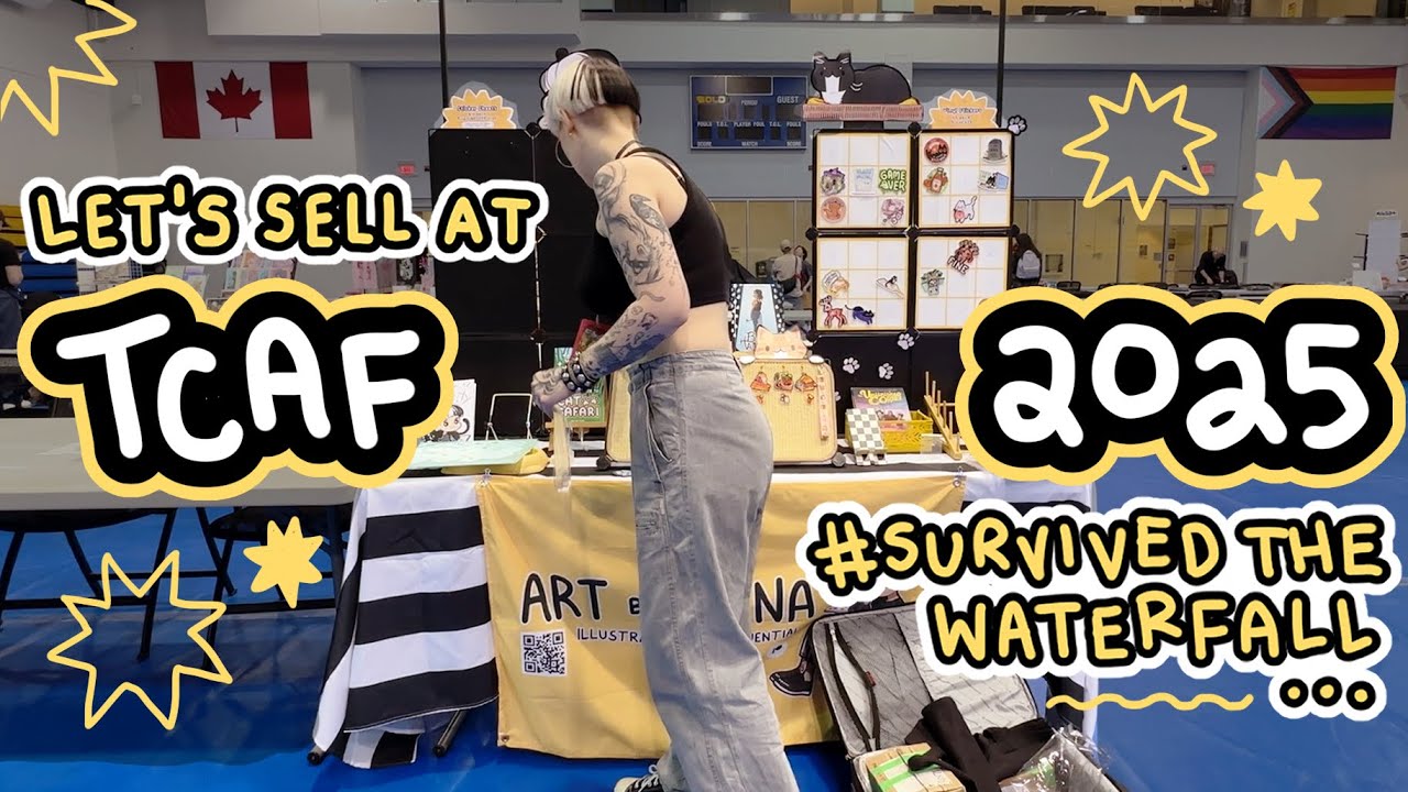 ART VLOG ✦ expect the unexpected at conventions! TCAF 2025 | full time illustrator