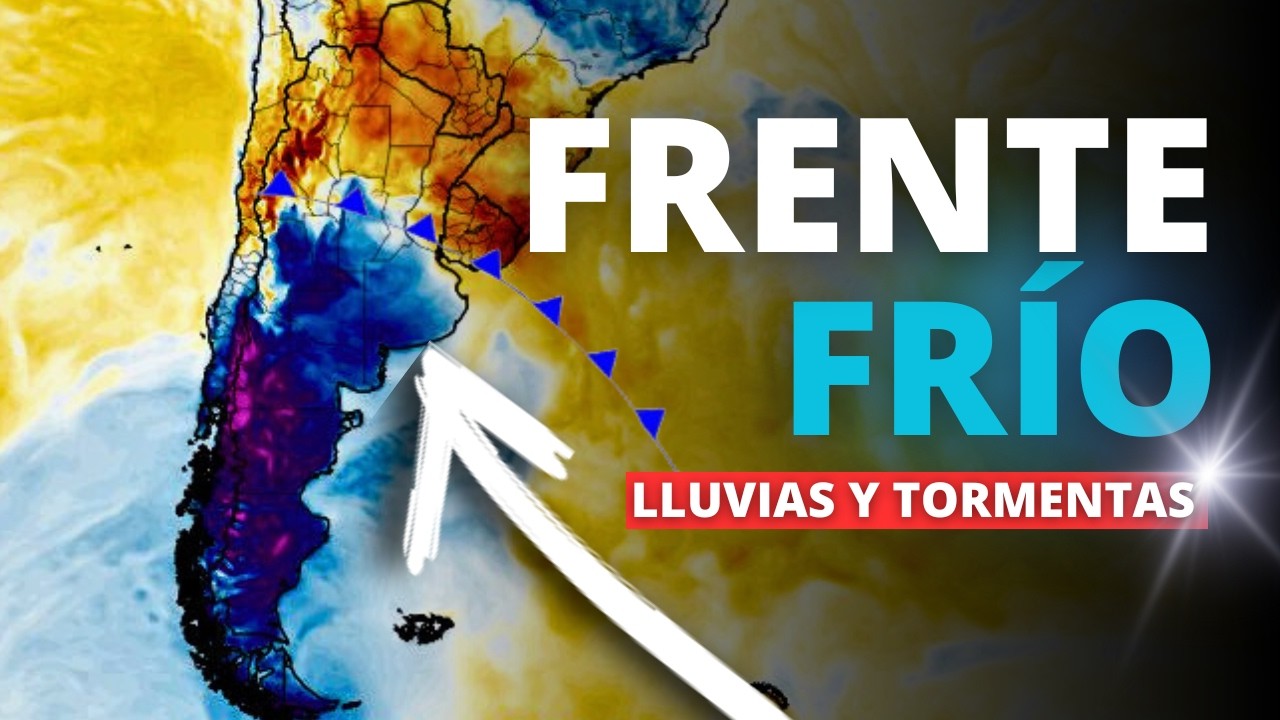 Informe: &iexcl;Avanza un nuevo Frente Fr&iacute;o! Alerta por Tormentas ⚠️