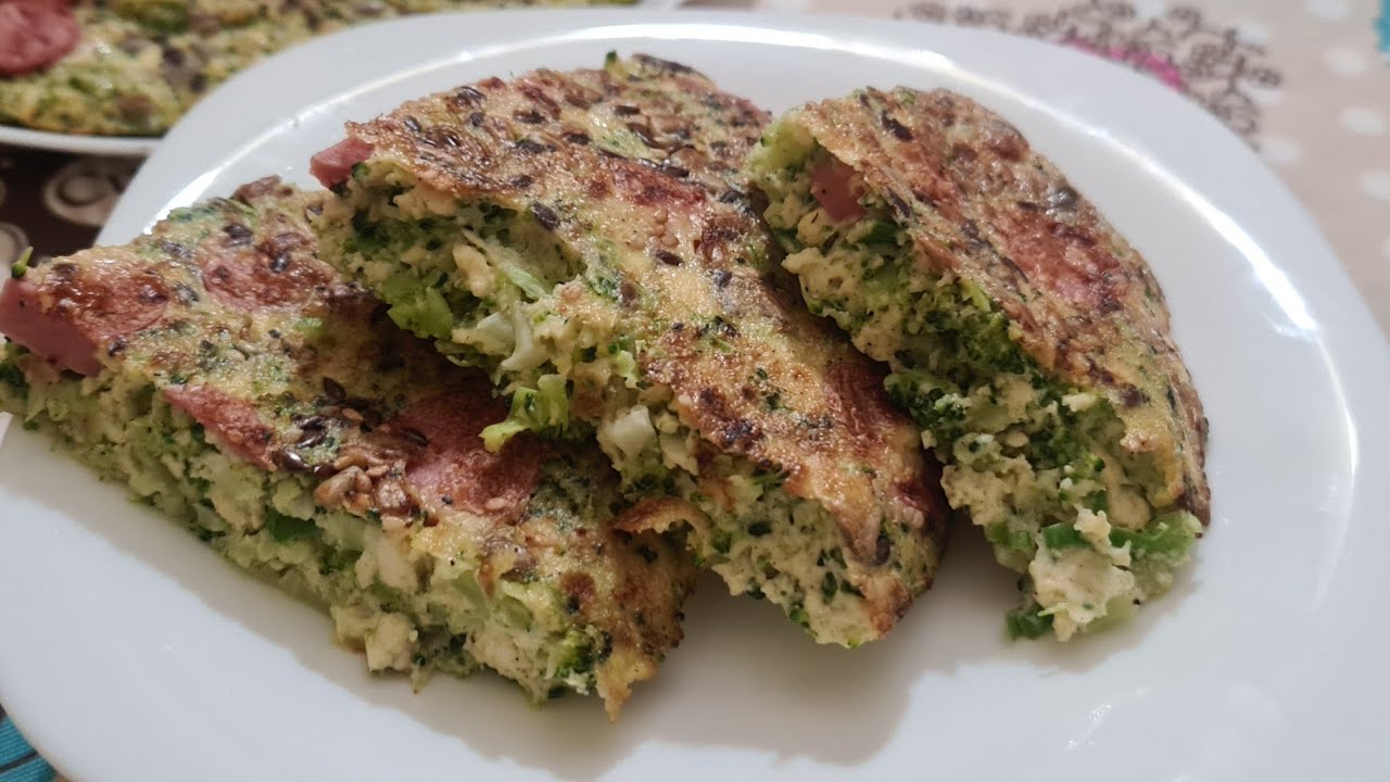 tortilla de tofu y brocoli muy rica y fácil de hacer.