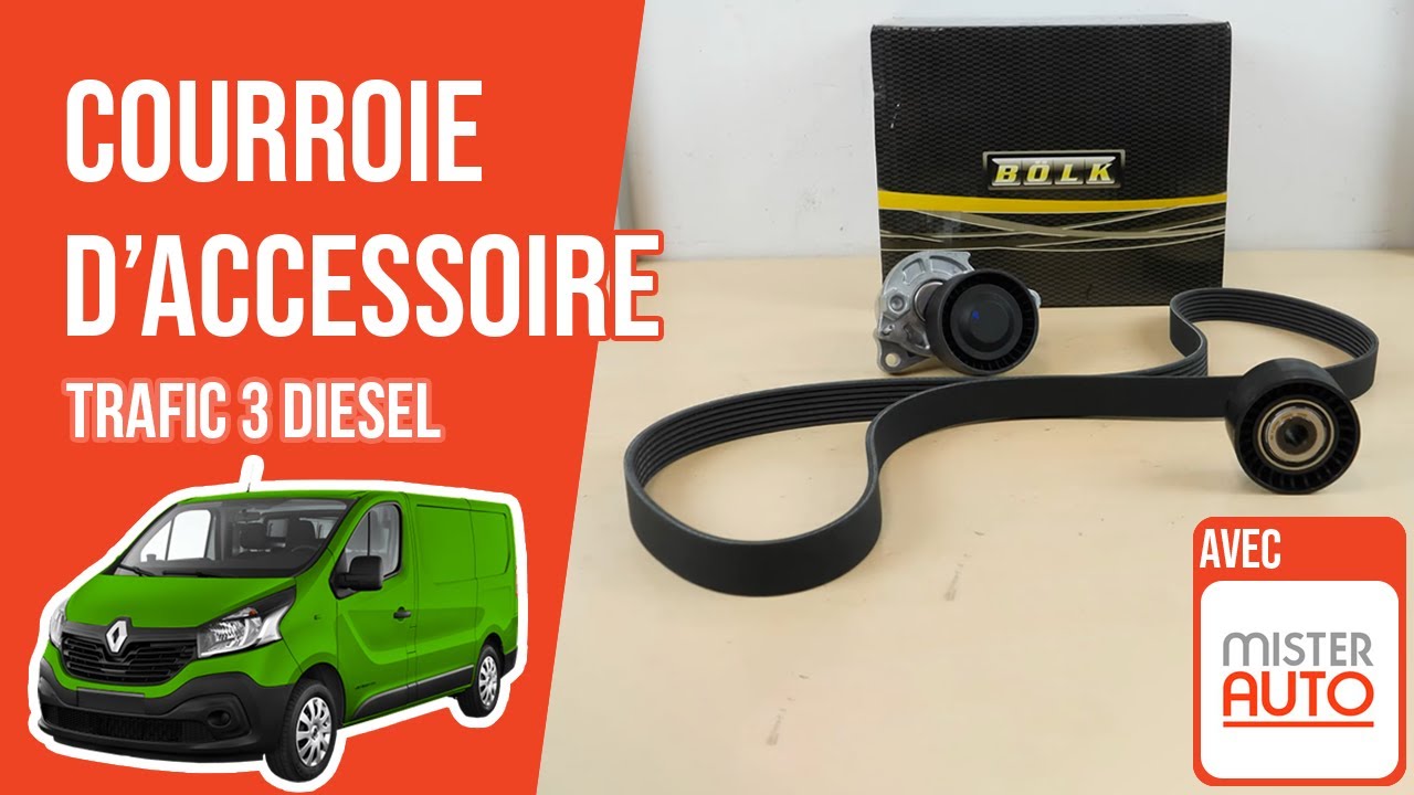 Changer la Courroie d'Accessoire Trafic 3 1.6 dCi 🚗