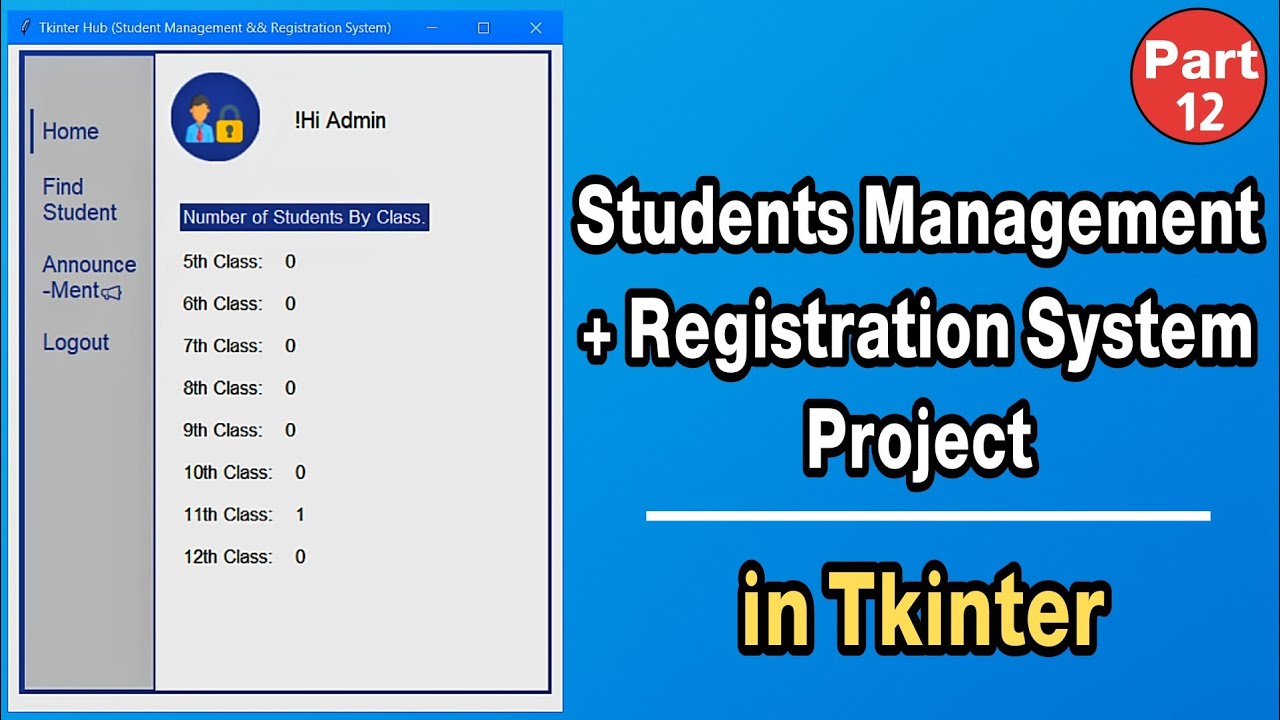 Building the Tkinter Admin Panel | Student Management Project Part 12