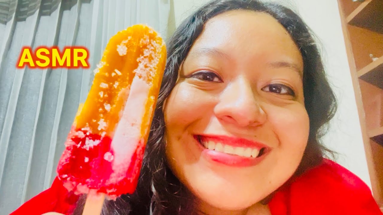 ASMR | Comiendo Paleta de Hielo Picosa 🍭🔥 