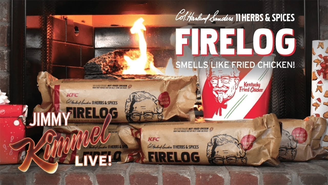 OMG You Can Buy a Fried Chicken Firelog