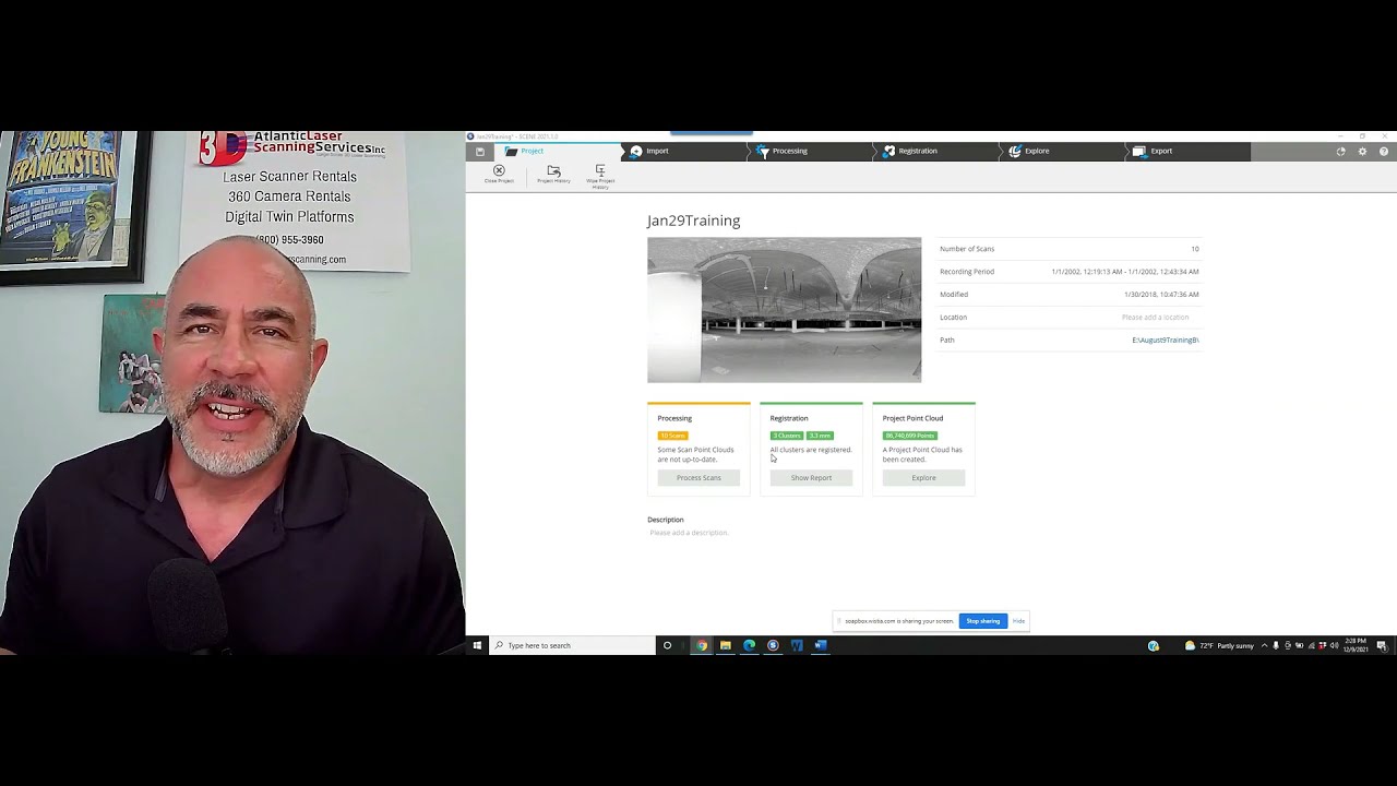 Atlantic Laser Scanning Tutorial Using FARO SCENE to Export FLS Scans as E57 Files
