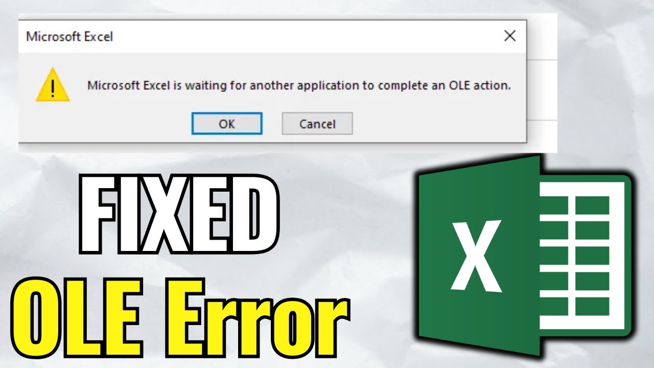 [FIXED] How to Fix Excel OLE Action Error &ndash; 2025 Fast & Working Solution
