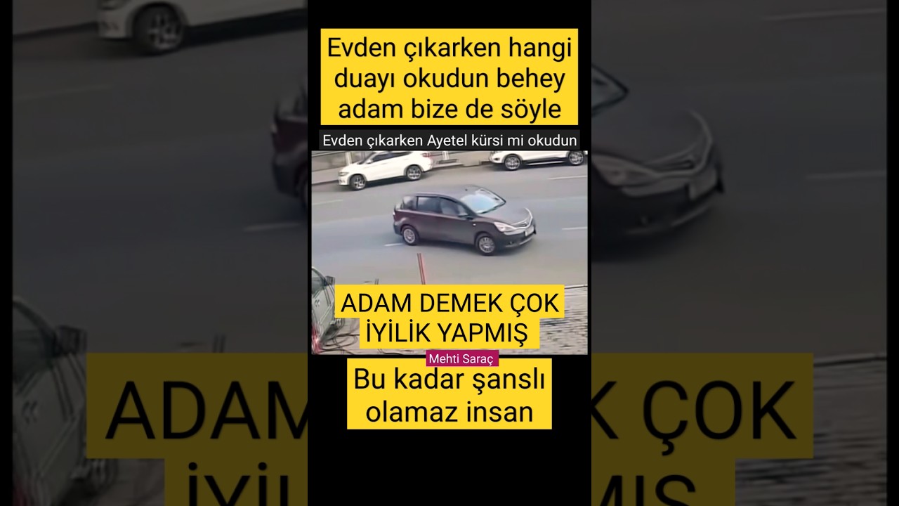 🛑 Evden &ccedil;ıkarken AYETEL KURSİ falan mı okudun👏 😊Bu kadar b&uuml;y&uuml;k şans olamaz. 👏 #şans #dua #okumak