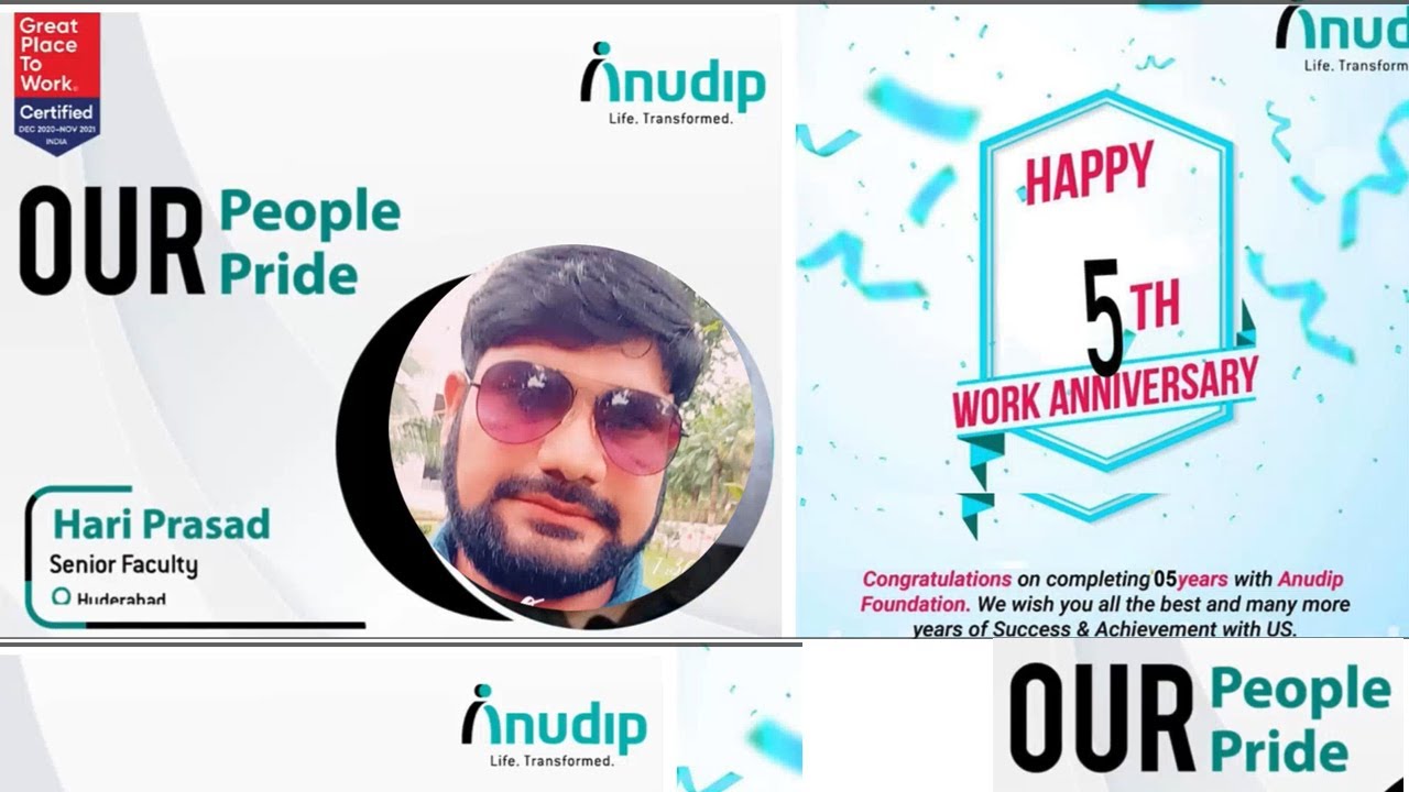 🌟 5 Years of Excellence at Anudip 🌟 A Journey of Purpose, Passion & Progress From 2020 to 2025