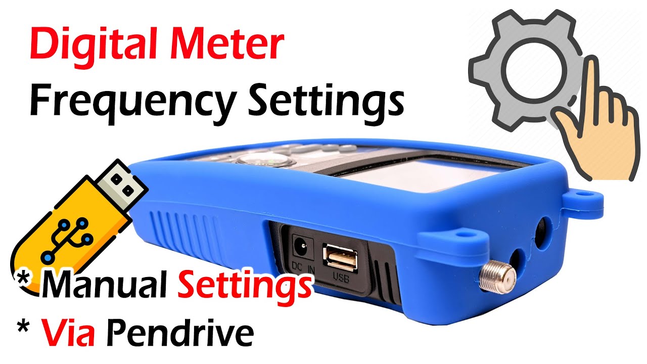 Cable TV Digital Meter Frequency Symbol Rate Settings Video  - Manual & Via Pendrive