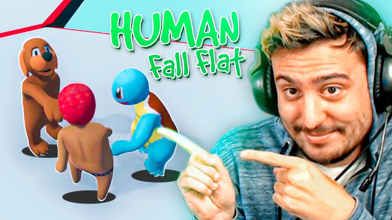 HUMAN FALL FLAT | MAPA SÚPER DIFÍCIL con WILLY Y VEGETTA!
