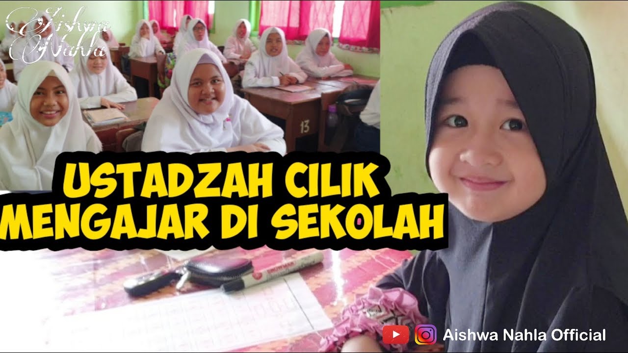 USTADZAH CILIK MENGAJAR SEKOLAH (VLOG)