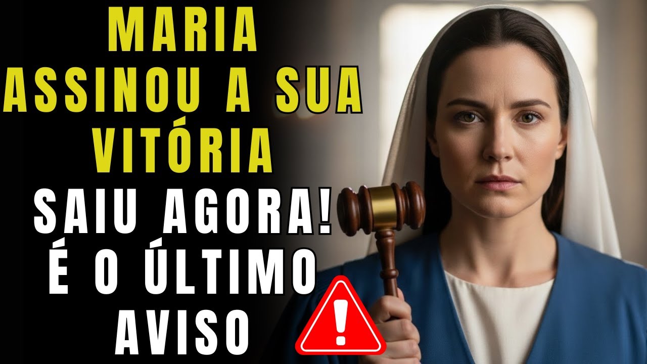 A VIRGEM MARIA AVISA: ÚLTIMO AVISO, MARIA JULGOU SEU CASO HOJE E ORDENOU: O SEU MILAGRE FOI LIBERADO