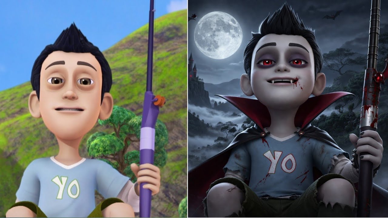 Shiva Cartoon Character In Real Life But Vampire 🦇
