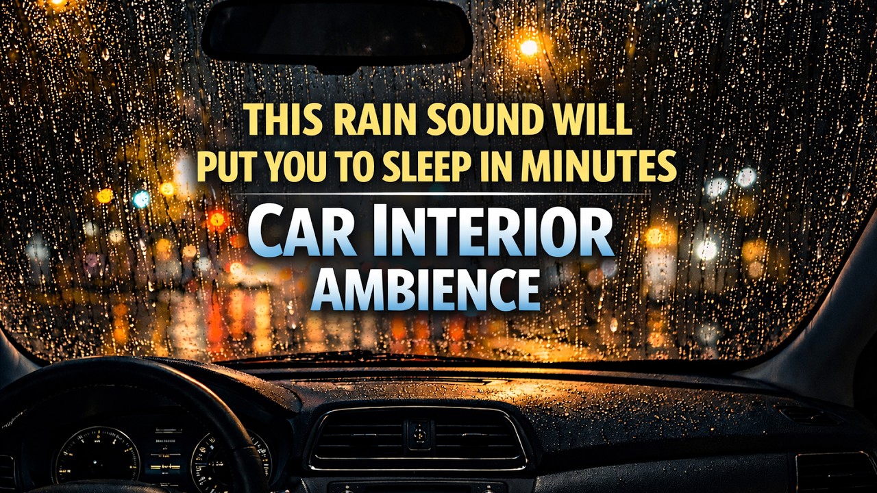 This Rain Sound Will Put You to Sleep in Minutes Car Interior Ambience
