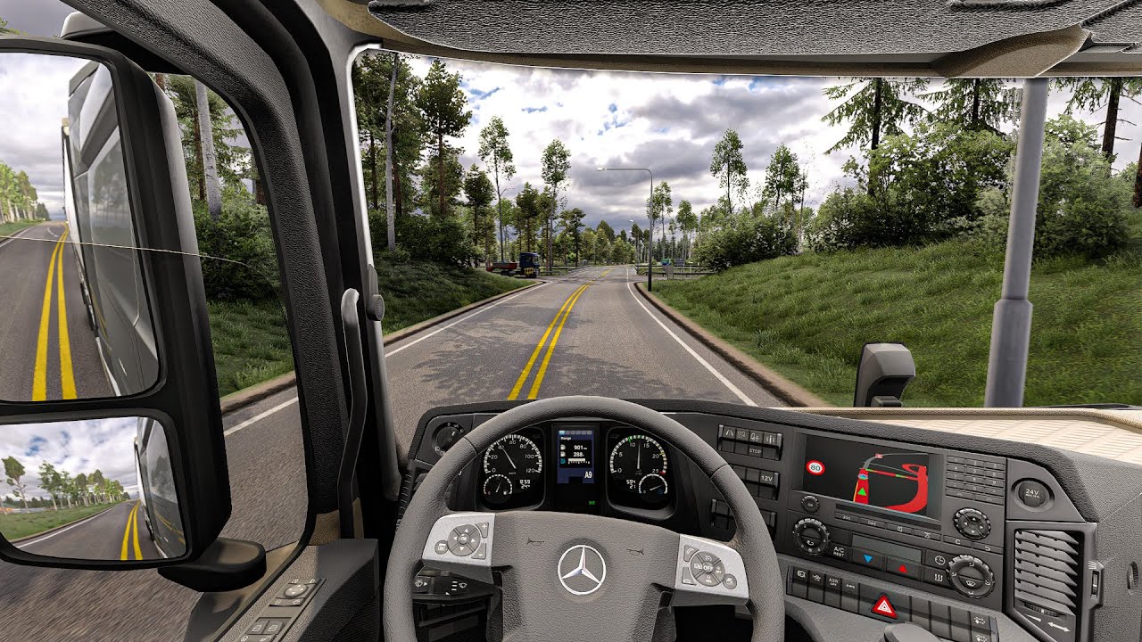 4K Realistic Ultra Mod Graphic |Euro Truck Simulator 2 1.56 Snowymoon Mod Gameplay