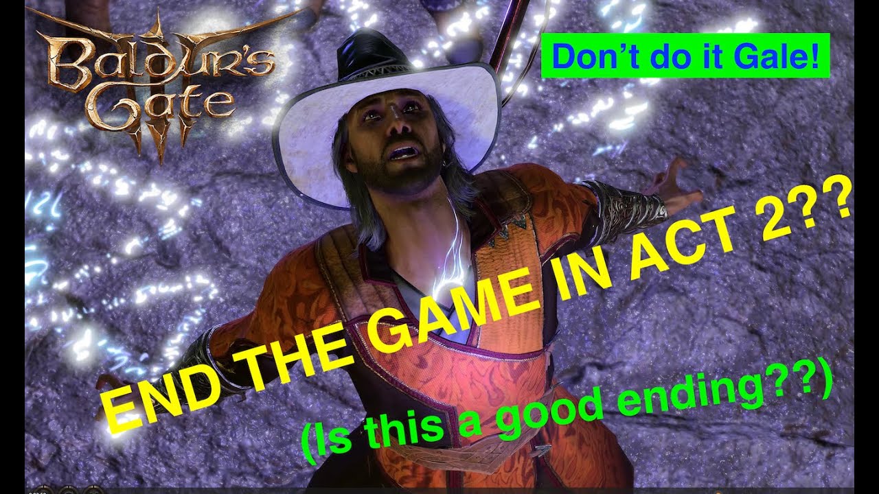 Baldur's Gate 3 | Ending the game in ACT 2 - Gale Blowing Up The Absolute following Mystra's Orders