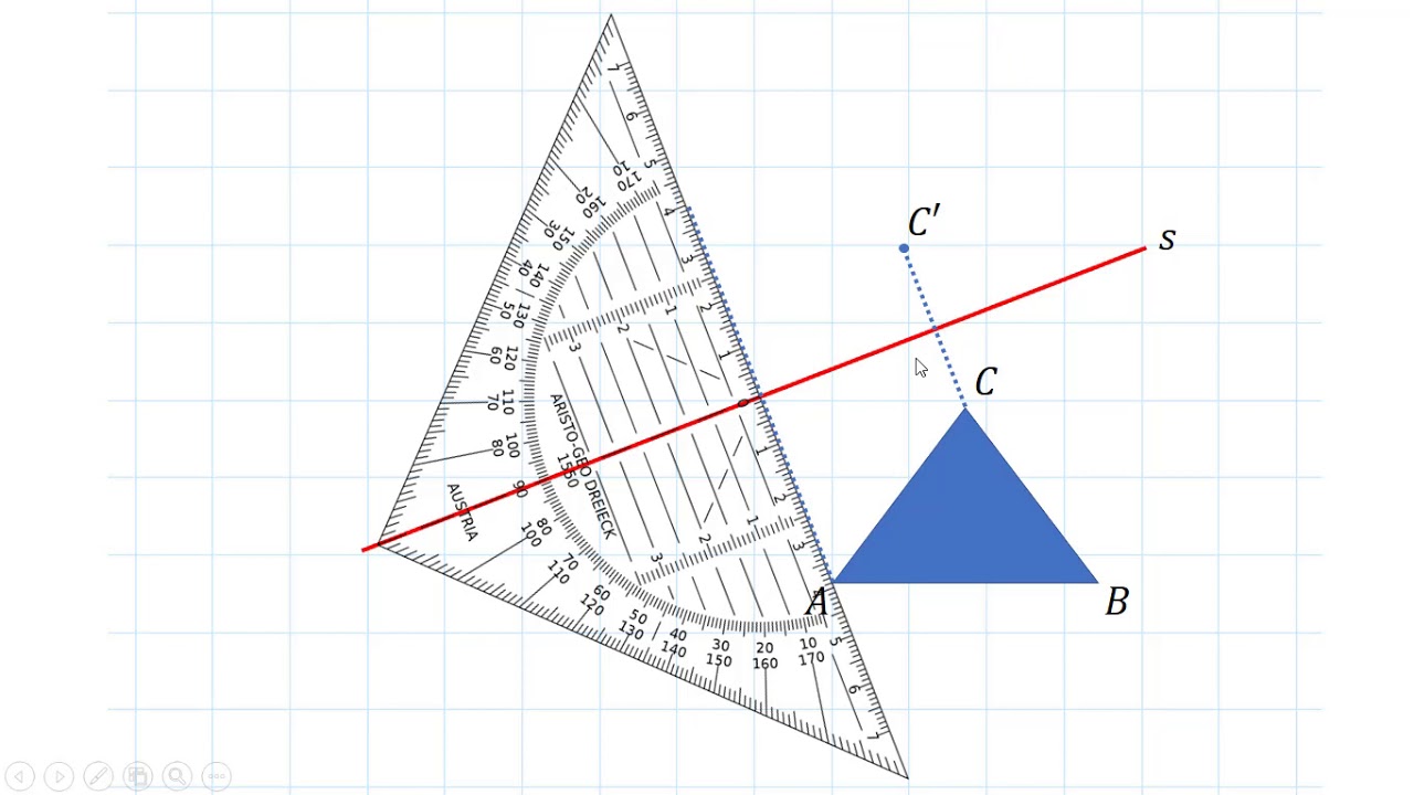 Spiegelbeeld tekenen (1 HAVO/VWO & 1 VWO)