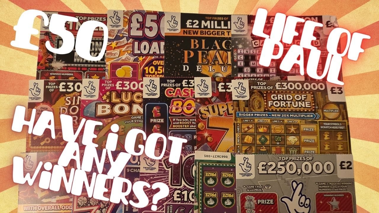 £50 mix of scratch cards, maybe today will be the day I win big!