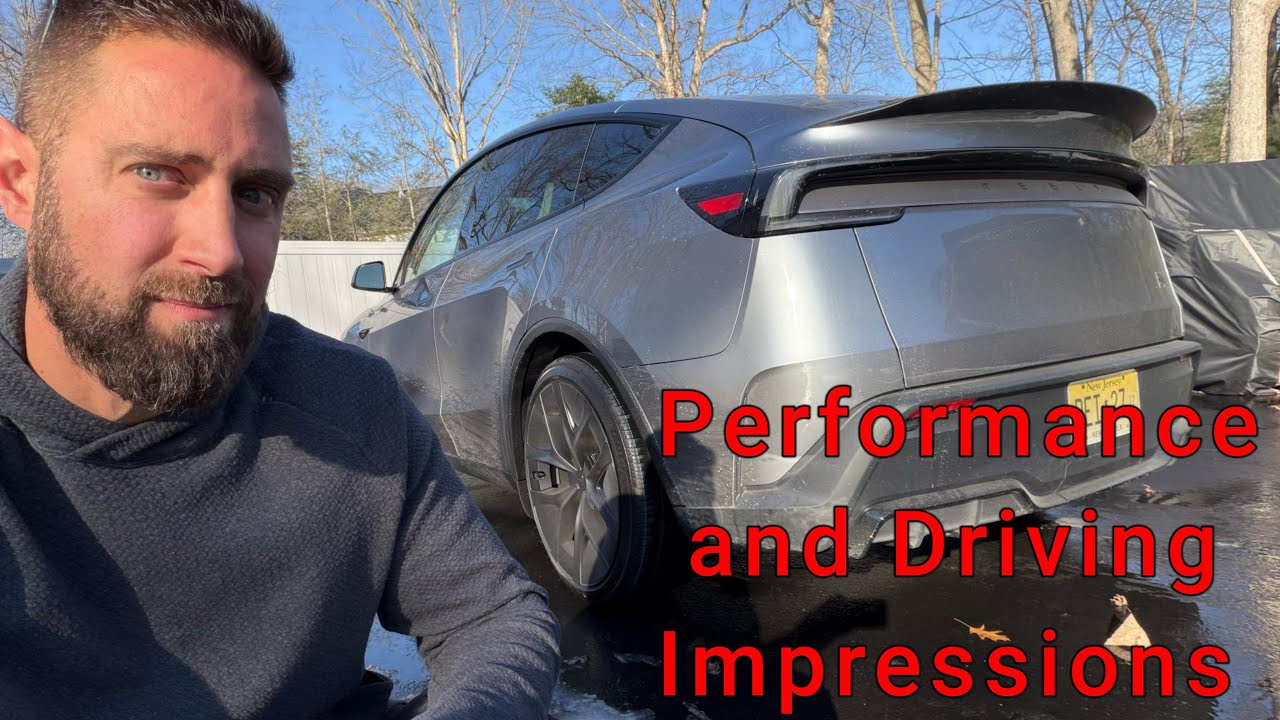 Первый тест-драйв Tesla Model Y Performance 2026 года (версия для США) MYP 