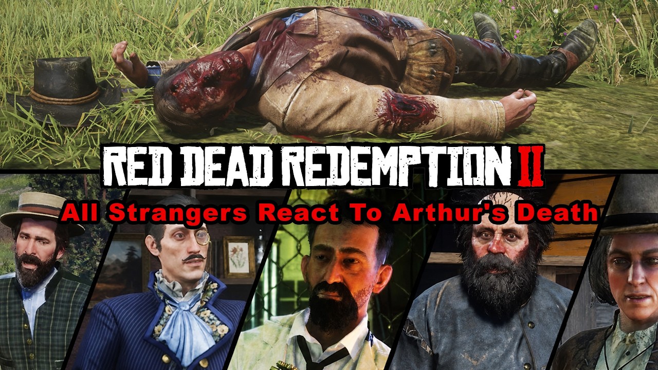 Реакция всех незнакомцев на смерть Артура - Red Dead Redemption 2