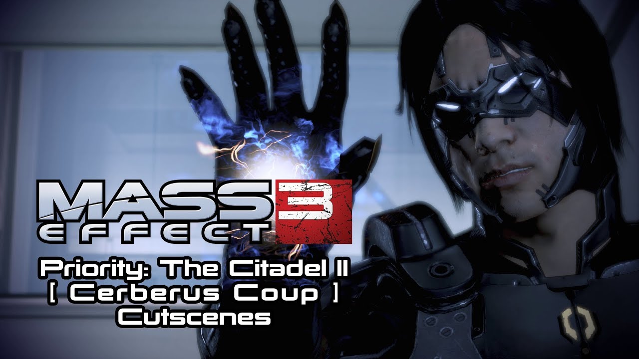 Mass Effect 3 Cutscenes | Priority: The Citadel II - Cerberus Coup