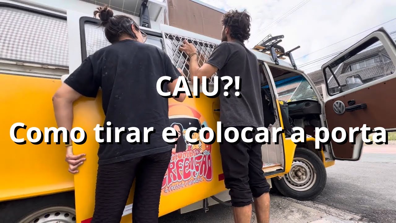 MANUTENÇÃO e troca de peças na PORTA DE CORRER da kombi - porta caindo. Como resolver?