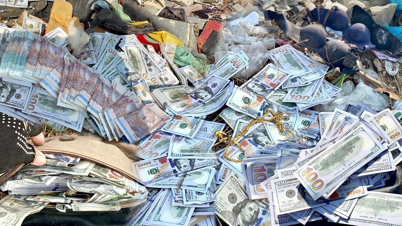 Great lucky found a lot of money $$ and good thing at landfill behind the market-TreasureRestore
