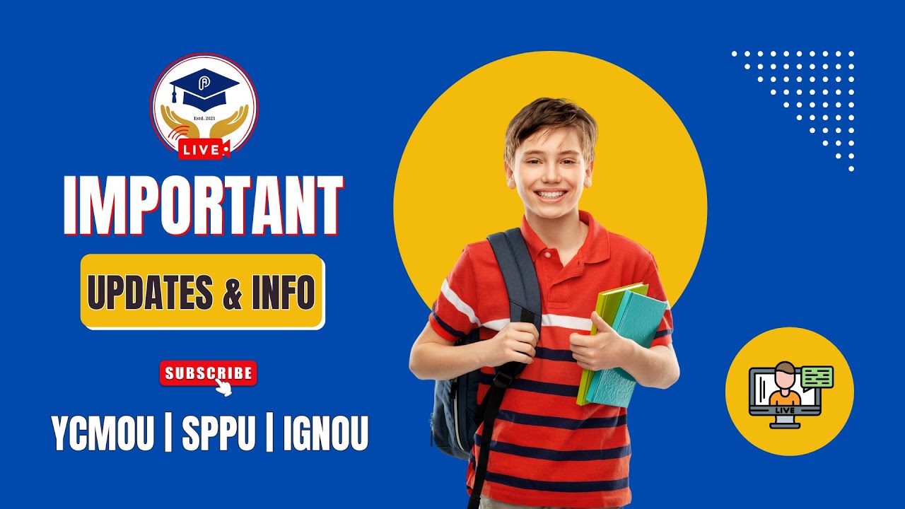 LIVE 🛑 YCMOU Important Updates & Home Assignment Last date? | YCMOU May 2025 Exam Date